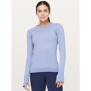Lululemon Rest Less Pullover Iron Purple/White SZ 4